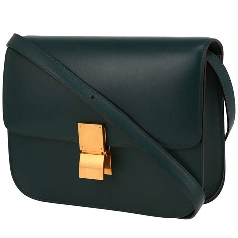 celine classic box bag green|celine box bag small.